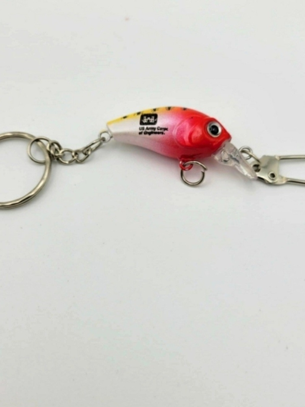 U.S. Army Corps Of Engineers Mini Fishing Lure Keychain